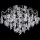 LED pinnapealne lühter 4xE27/60W/230V + 4xLED/3W läbimõõt 40 cm läikiv kroom