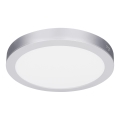 LED pinnapealne/sisseehitatav paneel 2-ühes 18W/230V 3000/4000/6000K Ø 22,5 cm IP54 hõbedane