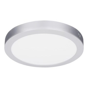 LED pinnapealne/sisseehitatav paneel 2-ühes 18W/230V 3000/4000/6000K Ø 22,5 cm IP54 hõbedane