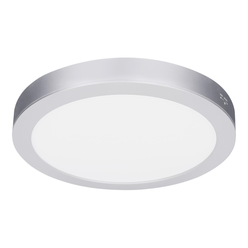 LED pinnapealne/sisseehitatav paneel 2-ühes 18W/230V 3000/4000/6000K Ø 22,5 cm IP54 hõbedane