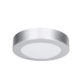 LED pinnapealne/süvistatav paneel 2-ühes LED/12W/230V 3000/4000/6000K Ø 17 cm IP54 hõbedane