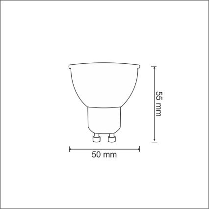 LED Pirn 1xGU10/3.5W/230V 3000K