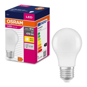 LED Pirn A40 E27/4,9W/230V 2700K - Osram