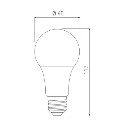 LED Pirn A60 E27/10W/230V 3000/4000/6400K