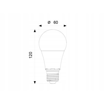 LED Pirn A60 E27/12W/230V 3000K