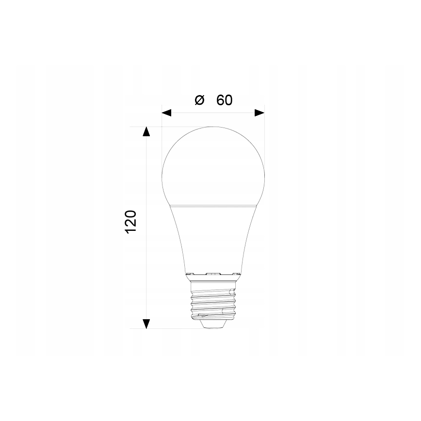 LED Pirn A60 E27/12W/230V 3000K