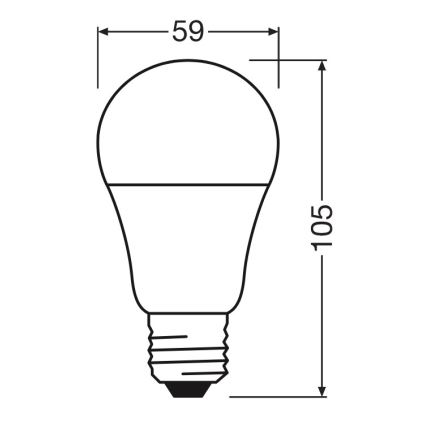 LED-pirn A60 E27/8W/230V 6500K - Osram