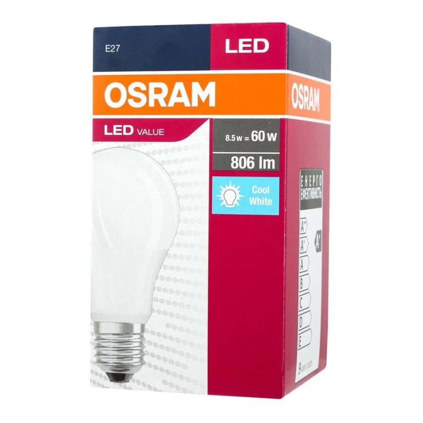 LED Pirn A60 E27/9,5W/230V 4000K - Osram