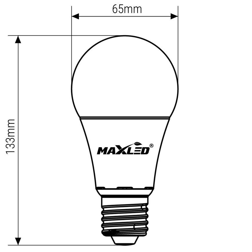 LED Pirn A65 E27/15W/230V 4000K