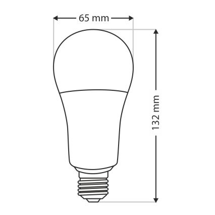 LED Pirn A65 E27/18W/230V 4200K