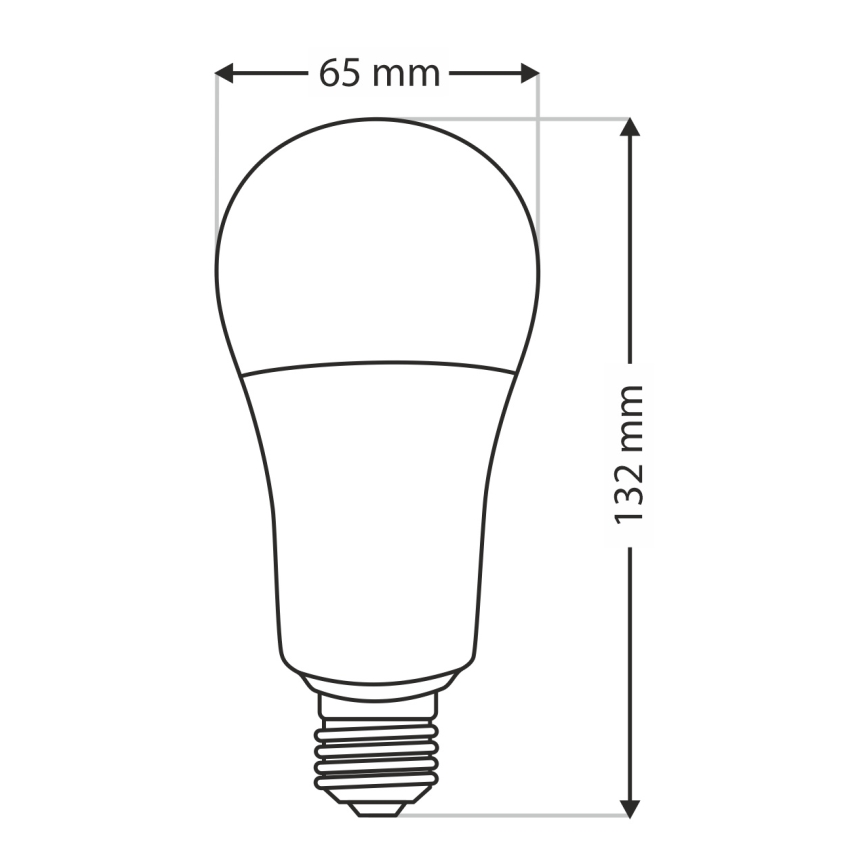 LED Pirn A65 E27/18W/230V 4200K