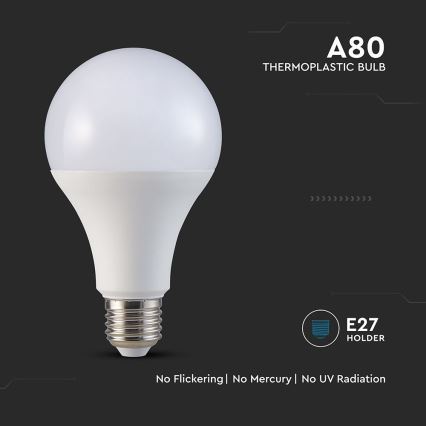 LED Pirn A80 E27/20W/230V 4000K