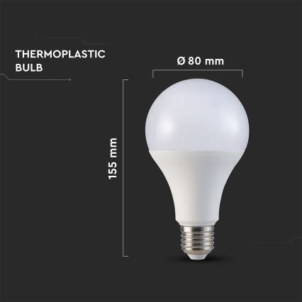 LED Pirn A80 E27/20W/230V 4000K