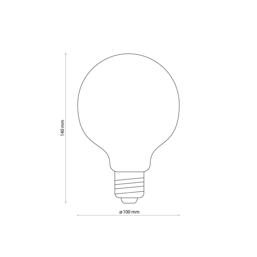 LED pirn AMBER G95 E27/6,5W/230V 3200K