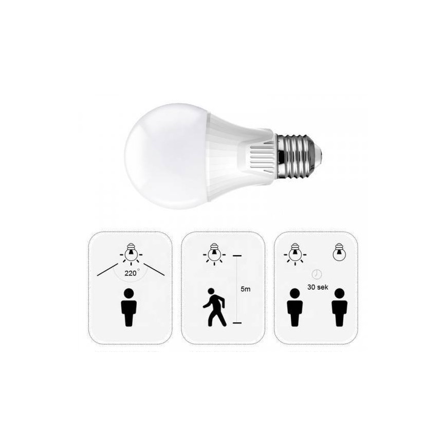 LED Pirn anduriga E27/9W/230V 6500K
