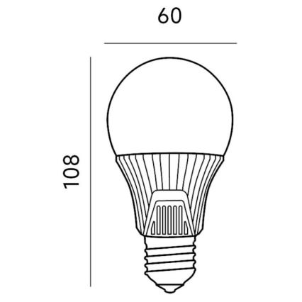 LED Pirn anduriga E27/9W/230V 6500K