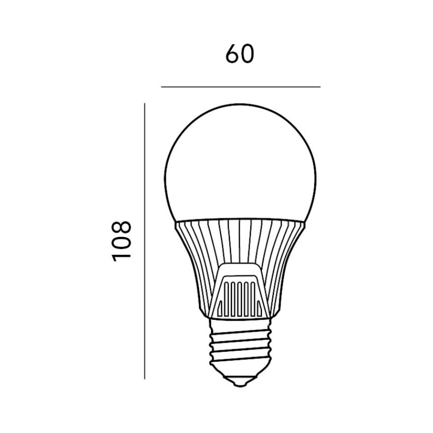LED Pirn anduriga E27/9W/230V 6500K
