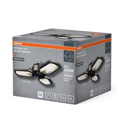 LED-pirn anduriga HIGHBAY E27/40W/230V 4000K - Osram