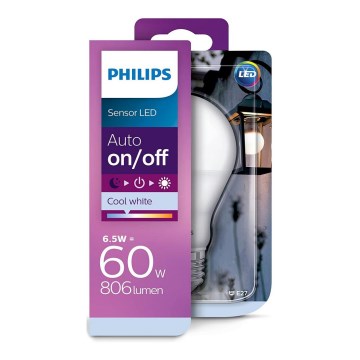 LED Pirn anduriga Philips A60 E27/6,5W/230V 4000K