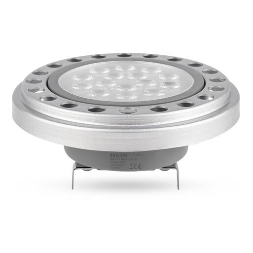 LED Pirn AR111 G53/12W/12V 3000K hõbedane 30°