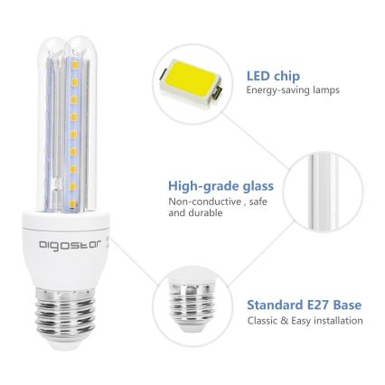 LED Pirn B5 E27/8W/230V 3000K - Aigostar