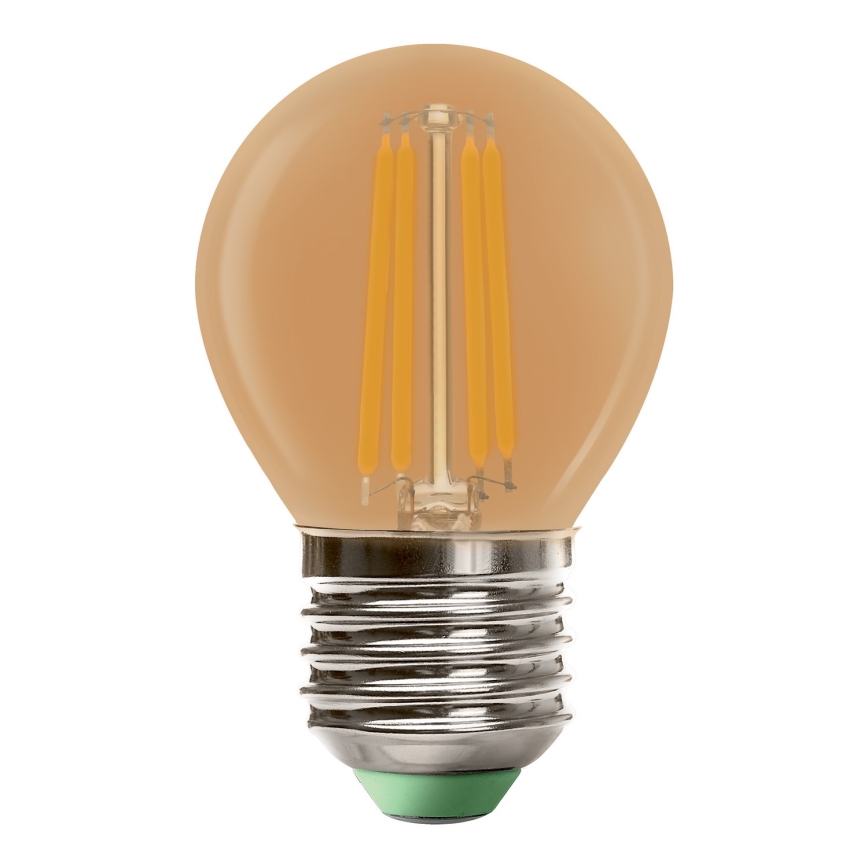 LED Pirn CLASIC AMBER G45 E27/4W/230V 2200K -  Brilagi