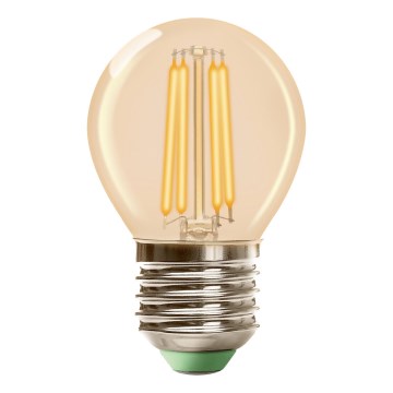 LED-pirn CLASSIC AMBER G45 E27/6,5W/230V 2200K - Brilagi