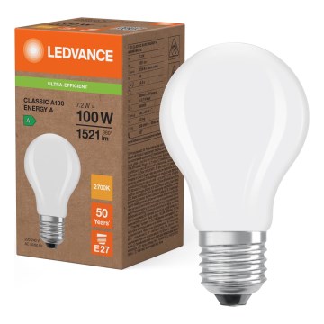 LED-pirn CLASSIC FILAMENT A60 E27/7,2W/230V 2700K - Ledvance