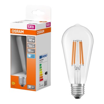 LED-pirn CLASSIC FILAMENT E27/6,5W/230V 4000K - Osram