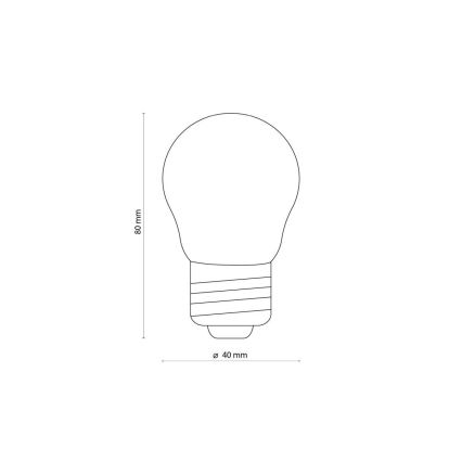 LED-pirn CLEAR G45 E27/4,5W/230V 2200K