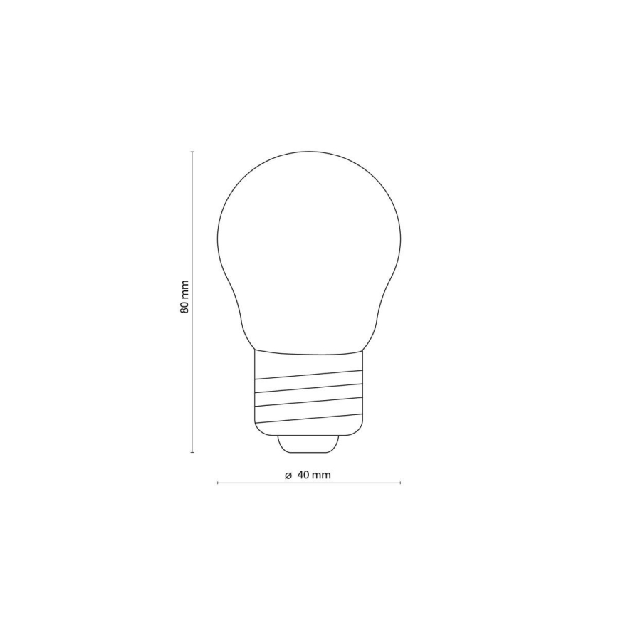 LED-pirn CLEAR G45 E27/4,5W/230V 2200K