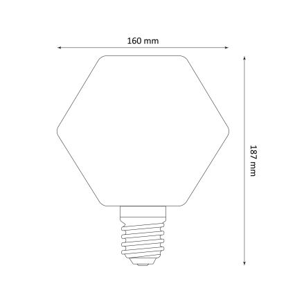 LED Pirn DECO VINTAGE E27/4W/230V 1800K