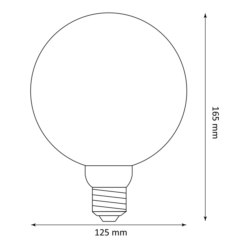 LED Pirn DECO VINTAGE FILAMENT G125 E27/4W/230V 1800K