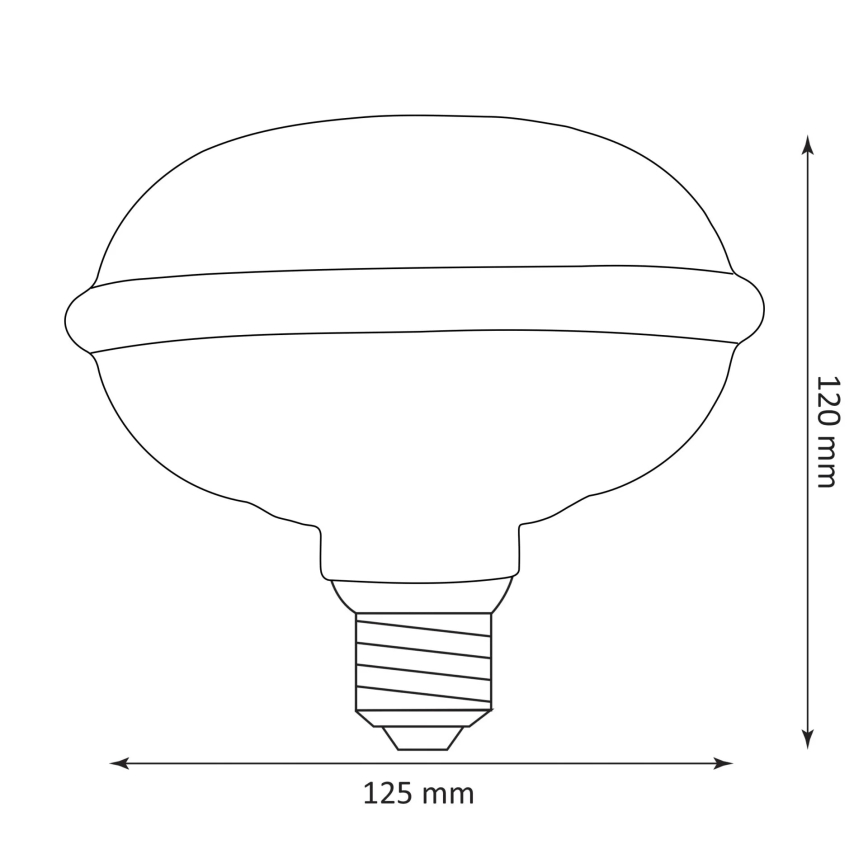 LED Pirn DECO VINTAGE FILAMENT UFO130 E27/4W/230V 1800K