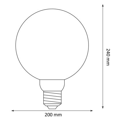 LED Pirn DECO VINTAGE G200 E27/4W/230V 1800K