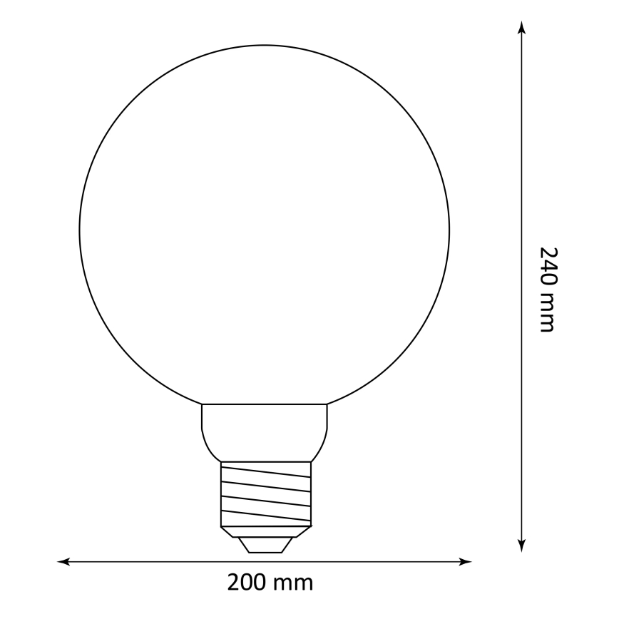 LED Pirn DECO VINTAGE G200 E27/4W/230V 1800K