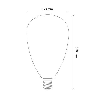 LED Pirn DECO VINTAGE S173 E27/4W/230V 1800K