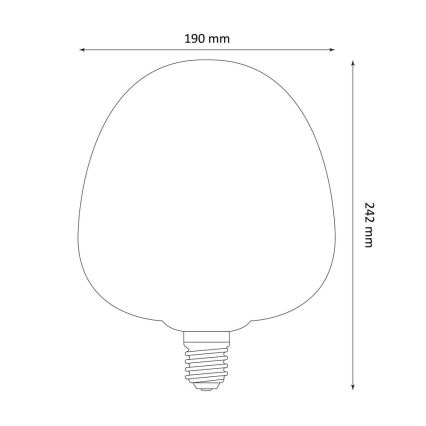 LED Pirn DECO VINTAGE S190 E27/4W/230V 1800K