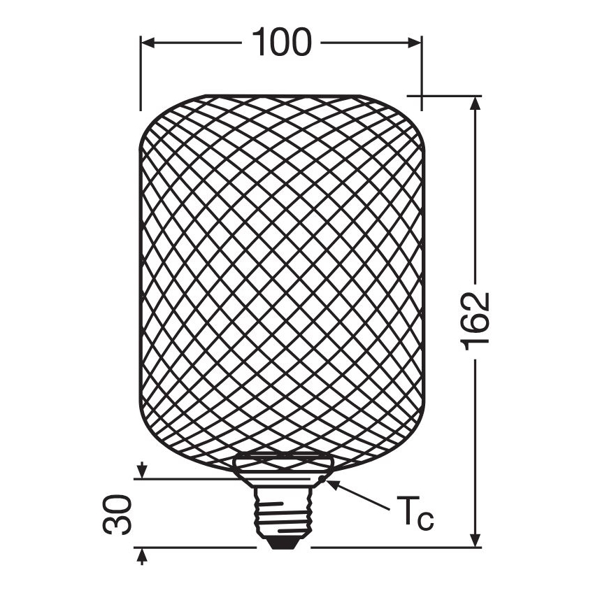 LED Pirn DECOR FLAT E27/3,5W/230V 2700K kuldne - Osram