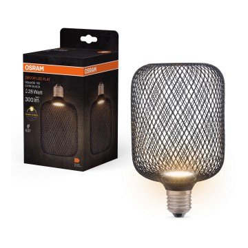 LED Pirn DECOR FLAT E27/3,5W/230V 2700K must - Osram