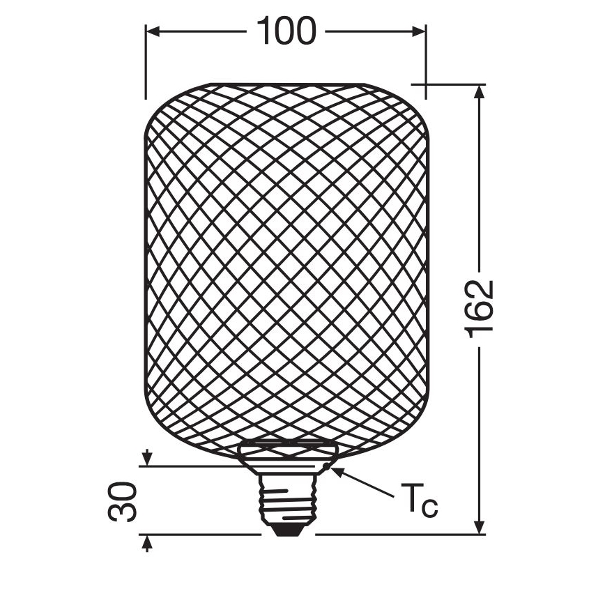 LED Pirn DECOR FLAT E27/3,5W/230V 2700K must - Osram