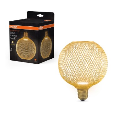 LED Pirn DECOR FLAT G125 E27/3,5W/230V 2700K kuldne - Osram