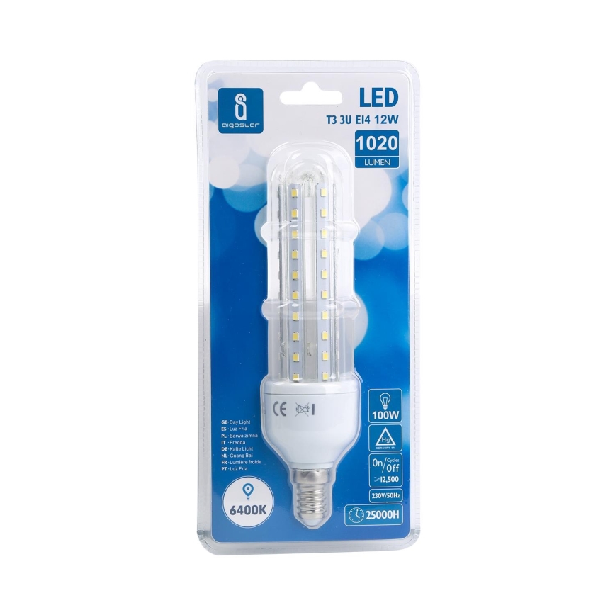 LED Pirn E14/12W/230V 6500K - Aigostar