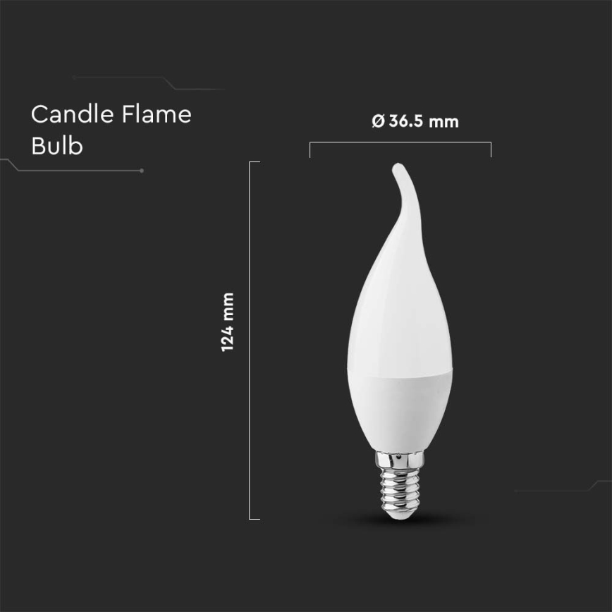 LED Pirn E14/3,7W/230V 3000K