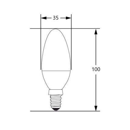 LED Pirn E14/4W/230V 2700-3000K