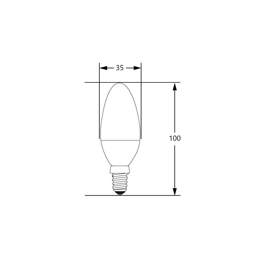 LED Pirn E14/4W/230V 2700-3000K