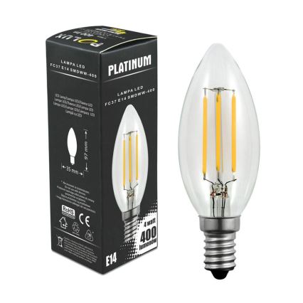 LED Pirn C37 E14/4W/230V 3000K