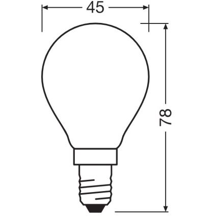LED Pirn E14/5,5W/230V 2700K - Osram
