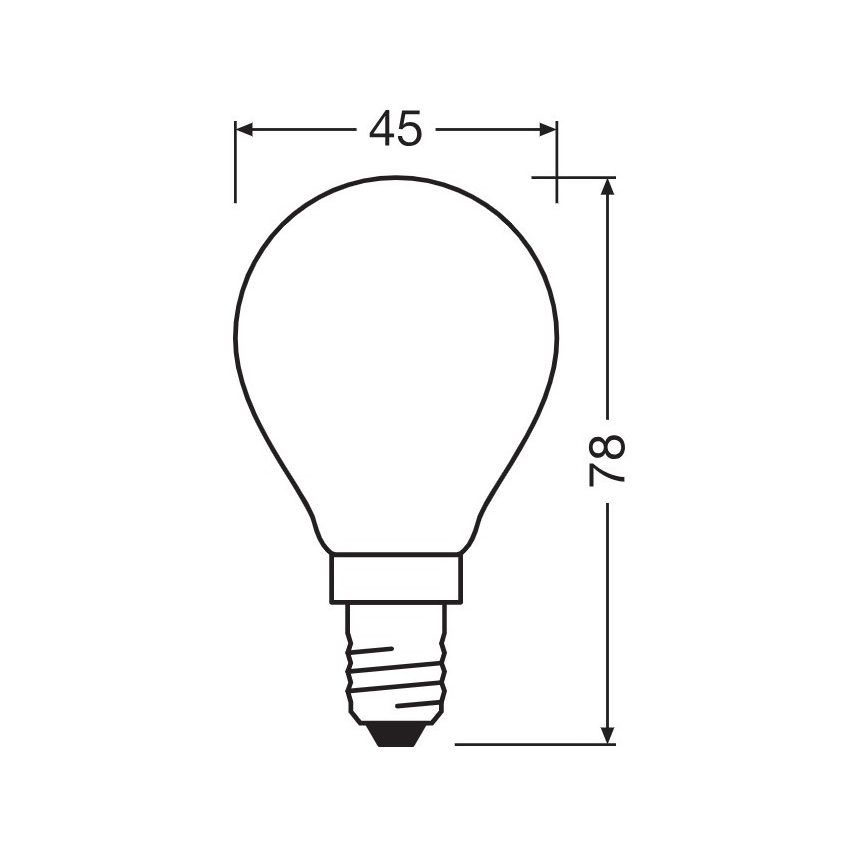 LED Pirn E14/5,5W/230V 2700K - Osram