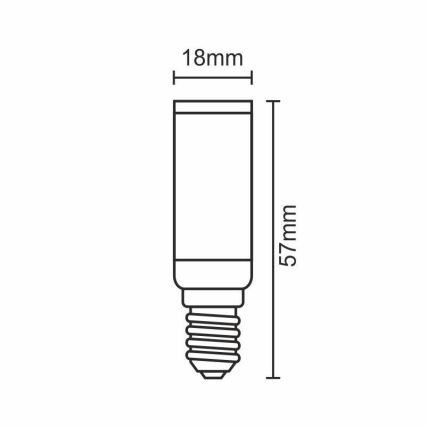 LED Pirn E14/5W/230V 2800K